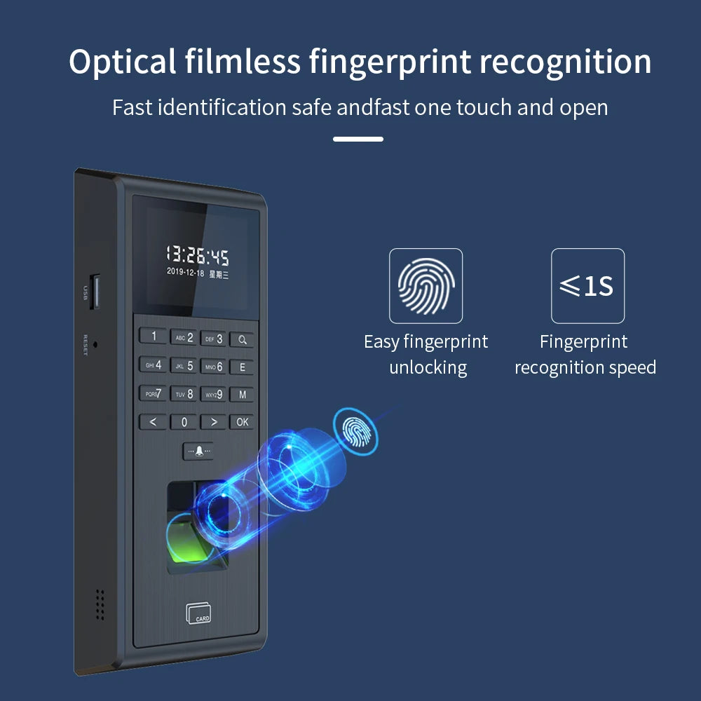 Tuya Smart Biometric Fingerprint Recognition Time Attendance System 1000 User WIFI WG26 Access Control Reader App Remote Control