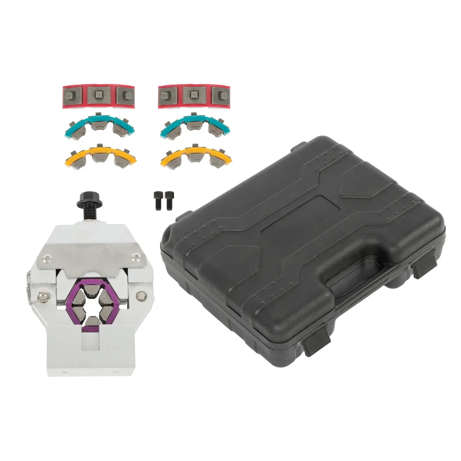 71550 Manual Hose Ferrule Crimper Kit 5/16"-5/8" A/C Hose Crimping Tools 4 Dies