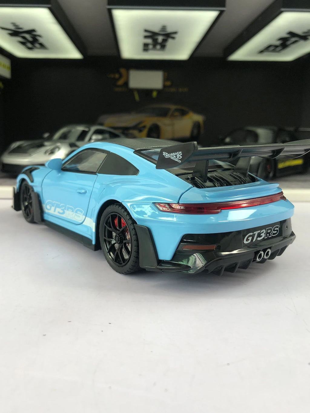 1:24 Simulation Zinc Alloy GT3 RS Model Car, Static Ornament, Metal Collectible Gift Car