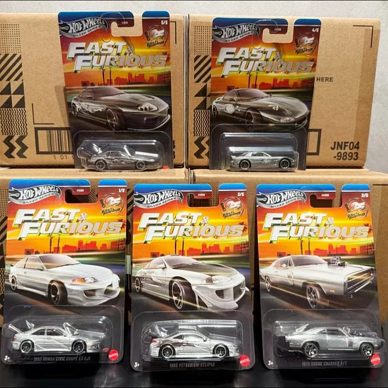 New Genuine Hot Wheels Hnr88 Gdg44 Fast & Furious Batch Q 1:64 In Stock 1970 Dodge Toyota Supra Diecast Model Car For Fans Gifts