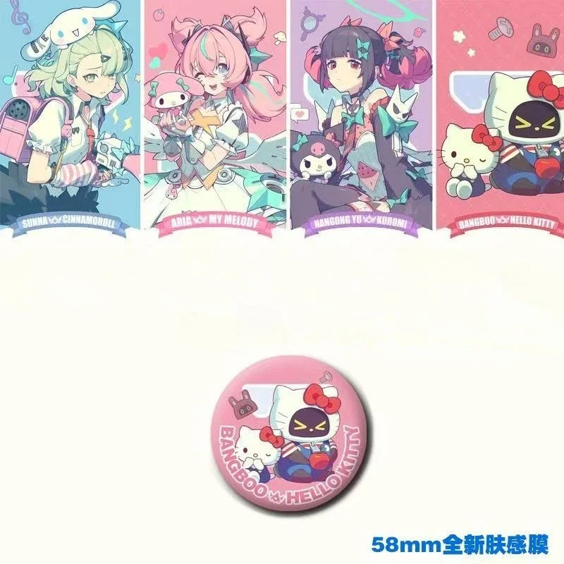 10cm Zenless Zone Zero Sanrio Ver. Aria My Melody Acg Stand Nangong Yu Kuromi Acrylic Stand Sunna Cinnamoroll Standing Plate Toy