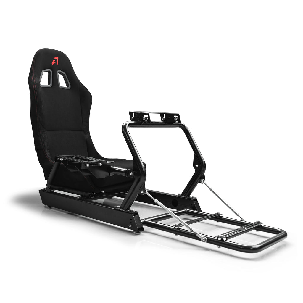AZRACING INSPIRE Sim Racing Cockpit Standard Seat Version - 7 Years of Sim Racing Expertise, Heavy-Duty High-Carbon Steel Frame,