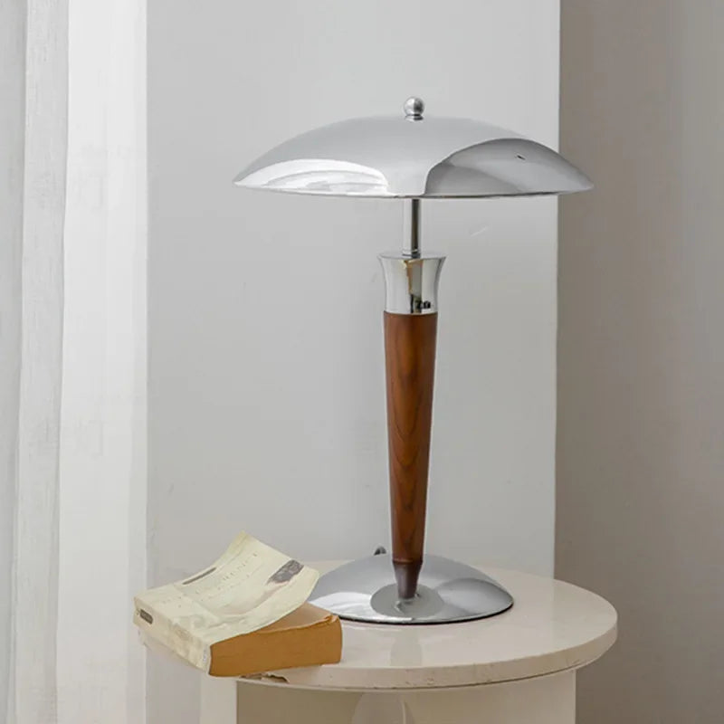 Metal study desk lamp, model room, wabi-sabi wind room, living room entrance, solid wood retro lamps