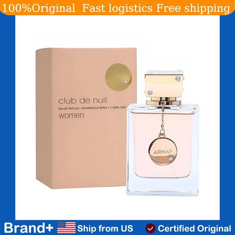 Armaf Club De Nuit for Women Eau de Parfum Spray 3.6 Ounce long lasting fragrance Cologne natural perfume Arabian women's perfume Pheromone Portable Birthday gift