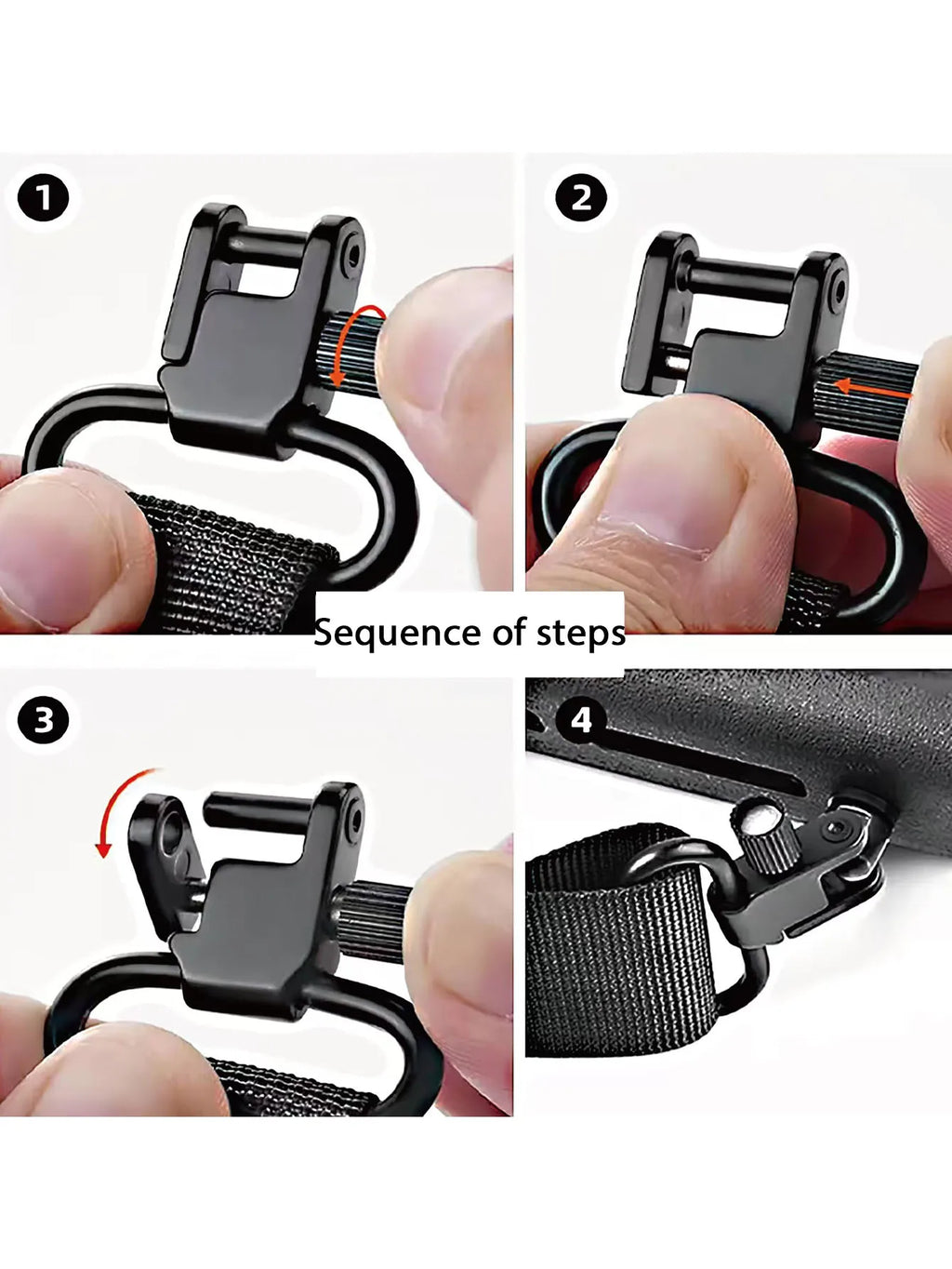 Hunting Shoulder Strap Multifunctional Outdoor Tactical Belt Shoulder Strap Hunting Accessories Two-Point Shoulder Strap