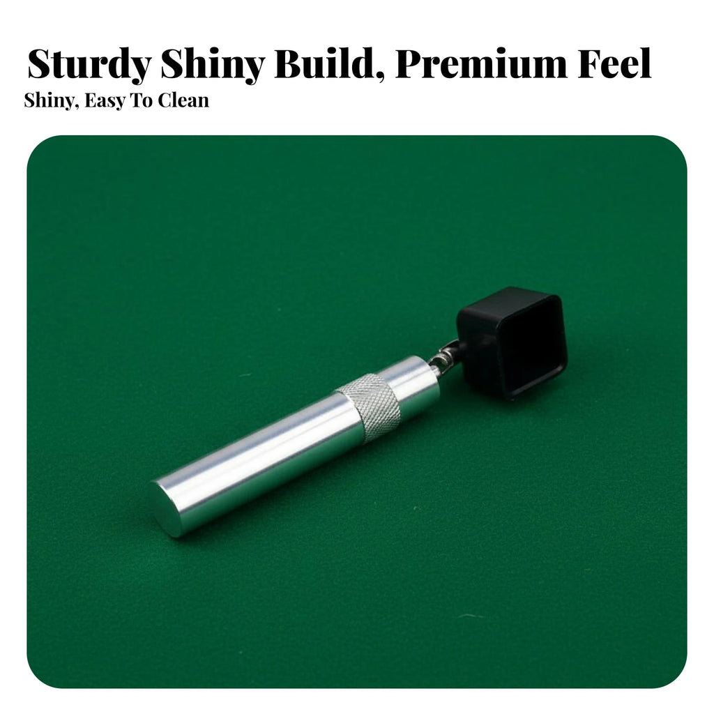 Billiard Cue Tip Scuffer Aerator with Chalk Holder 3-in-1 Multifunctional Repair Tool for Pool Stick Maintenance