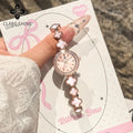 CLARE SHINE 7701 Lucky series small lucky four-leaf clover quartz women's watch with diamond bezel imported movement
