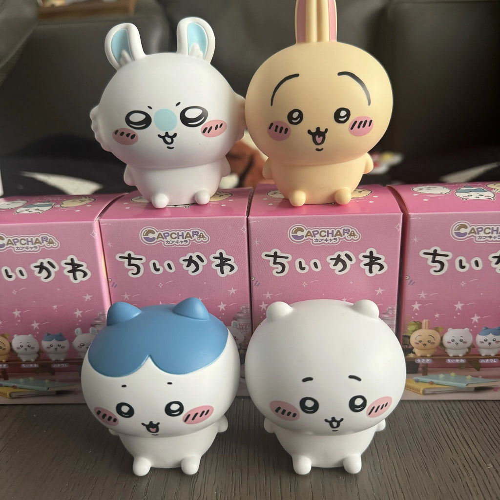 yiji Cute Cartoon Figures Kawaii Capchara Model Mini Toys Desktop Decor Collectible Ornaments Gift for Kids Girls Friends
