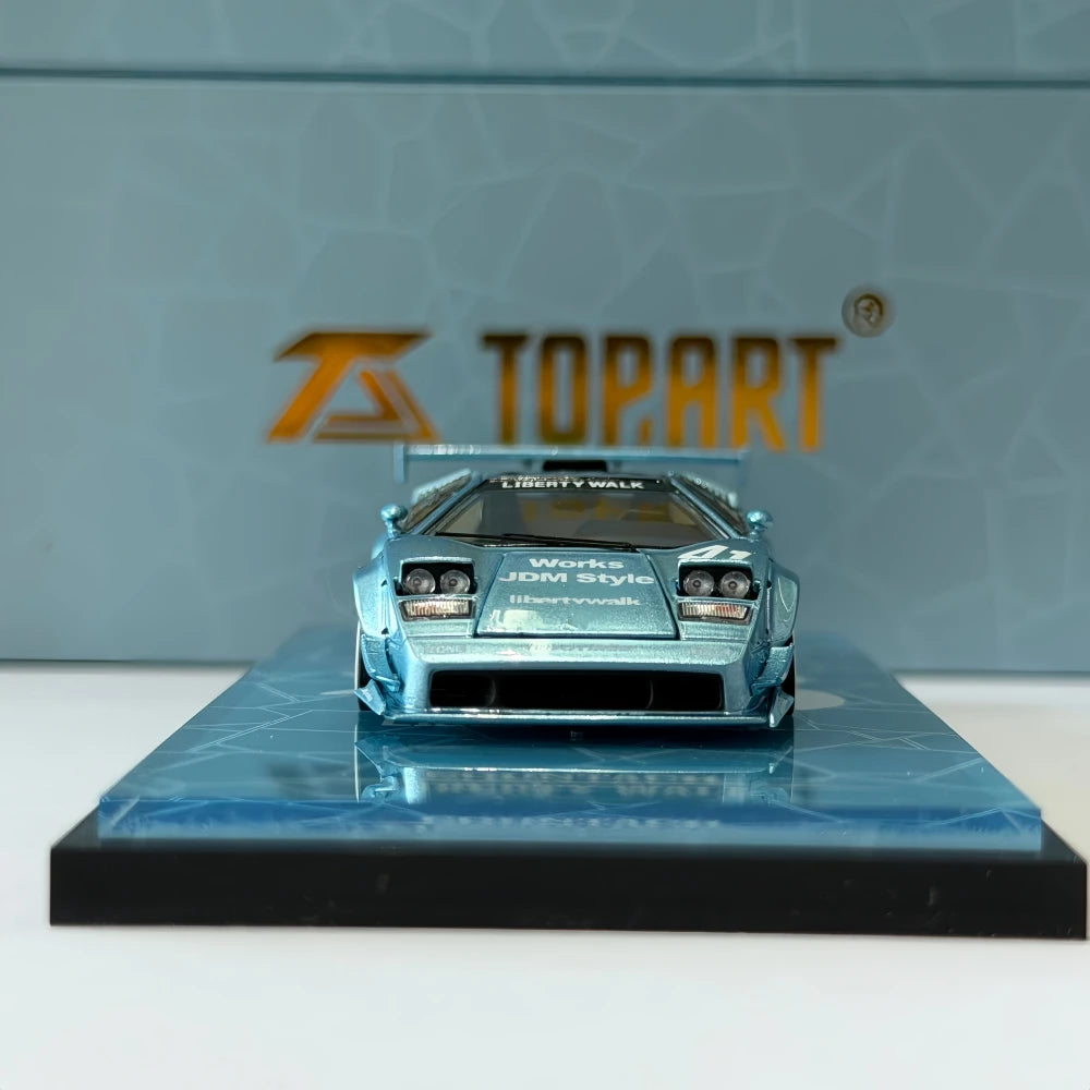 TOPART  1/64   Malaysia Exclusive LBWK Widebody Countach  Diecast Model Car