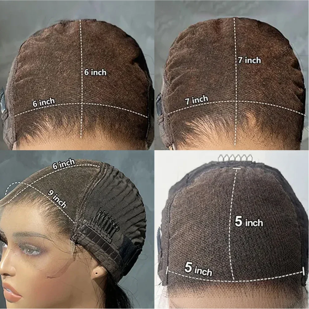 Afro Kinky Curly Wig Short Bob Ombre 1B4Color 9x6 Transparent Lace Closure Human Hair Wig For Woman Glueless 100% Human Hair