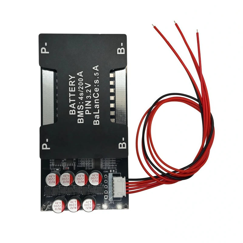 4S LiFePO4 Battery Protection Board 14.6V 2000W Battery Management System 150A/200A/300A with 5.5A Active Balancing
