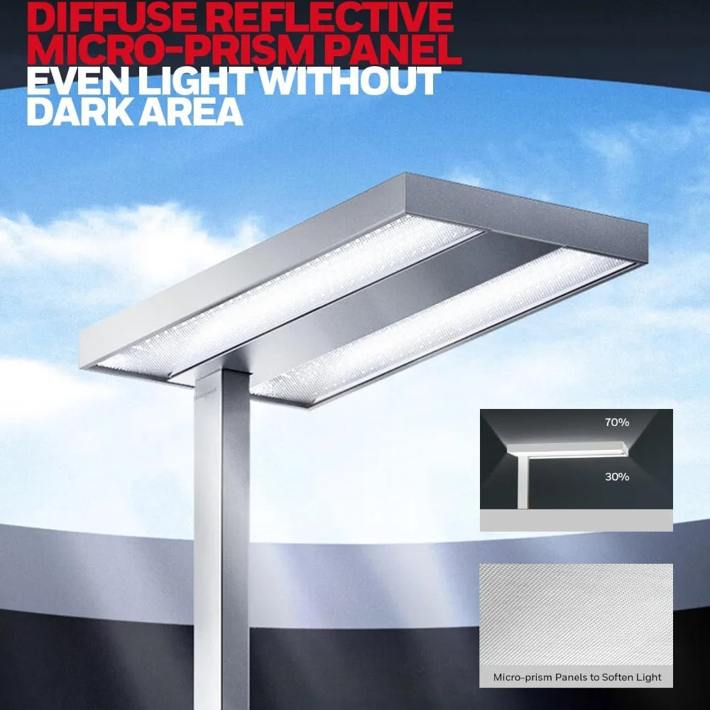 Modern Design LED Floor Lamp - Tall Dimmable Reading Light, 8000LM 4000K Daylight for Home, Office