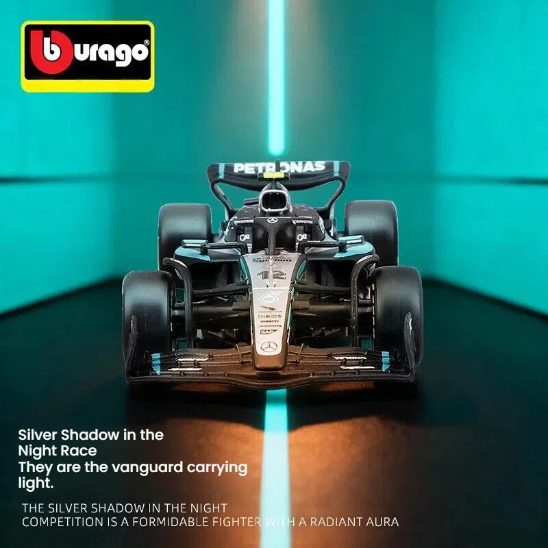 Bburago 2025 W16 Performance F1 1:43 Car Die Cast Vehicles Model Diecast Alloy Model Car Kids Toy Desktop Decor Birthday Gift