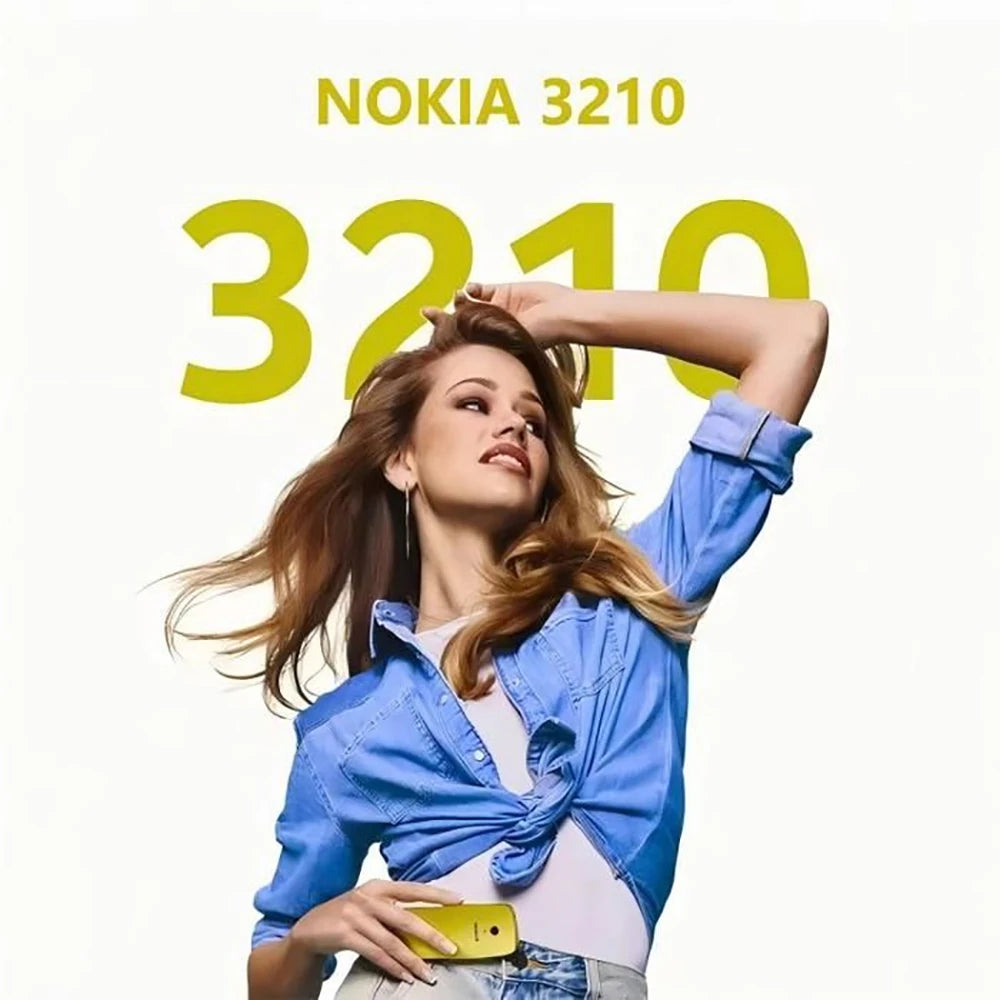 Nokia 3210 4G Phone 2SIM Bluetooth 5.0 FM Radio Dual Card 2.4-inch Type-C 2MP 1450mAh Bettery Button Nokia Spare Phone Unlocked