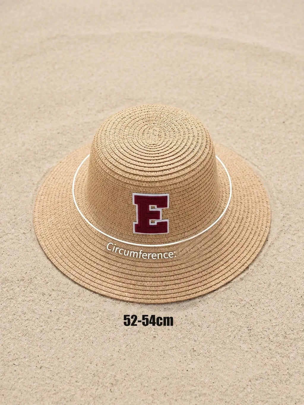 1Pc 3-8Y Boys Coffee Bow Straw Hat Woven Sun Hat Breathable Outdoor Beach Summer Shade Cap for Kids Daily Play Travel