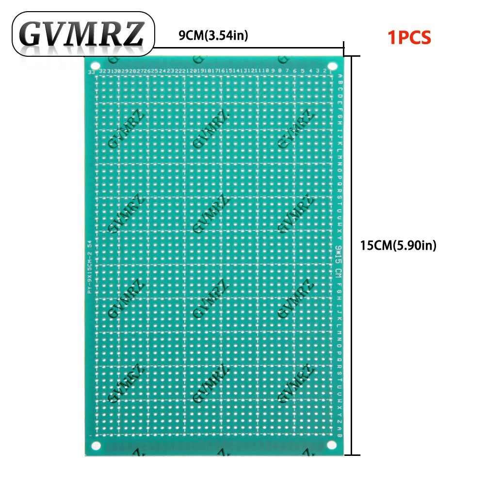 Single Sided Green PCB Prototype Board Universal Through Hole Perfboard for DIY Electronic Projects