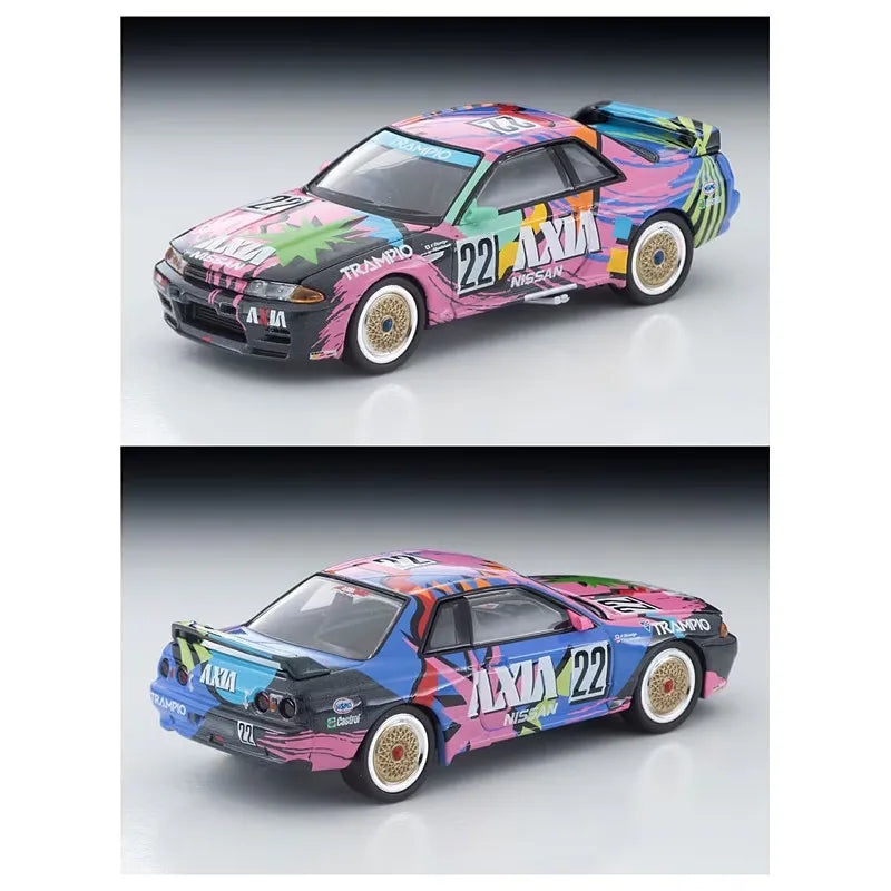 Tomica LV-N234f Skyline 1992 1/64 Diecast Car Open Hood AXIA Group A JDM Alloy Model Tomytec Limited Vintage NEO Collectible