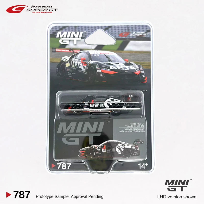MINIGT 1:64 Nissan Z GT500 Honda NSX GTR SuperGT Series Diecast Diorama Model Collection Miniature Toys 786 787 992 861 857