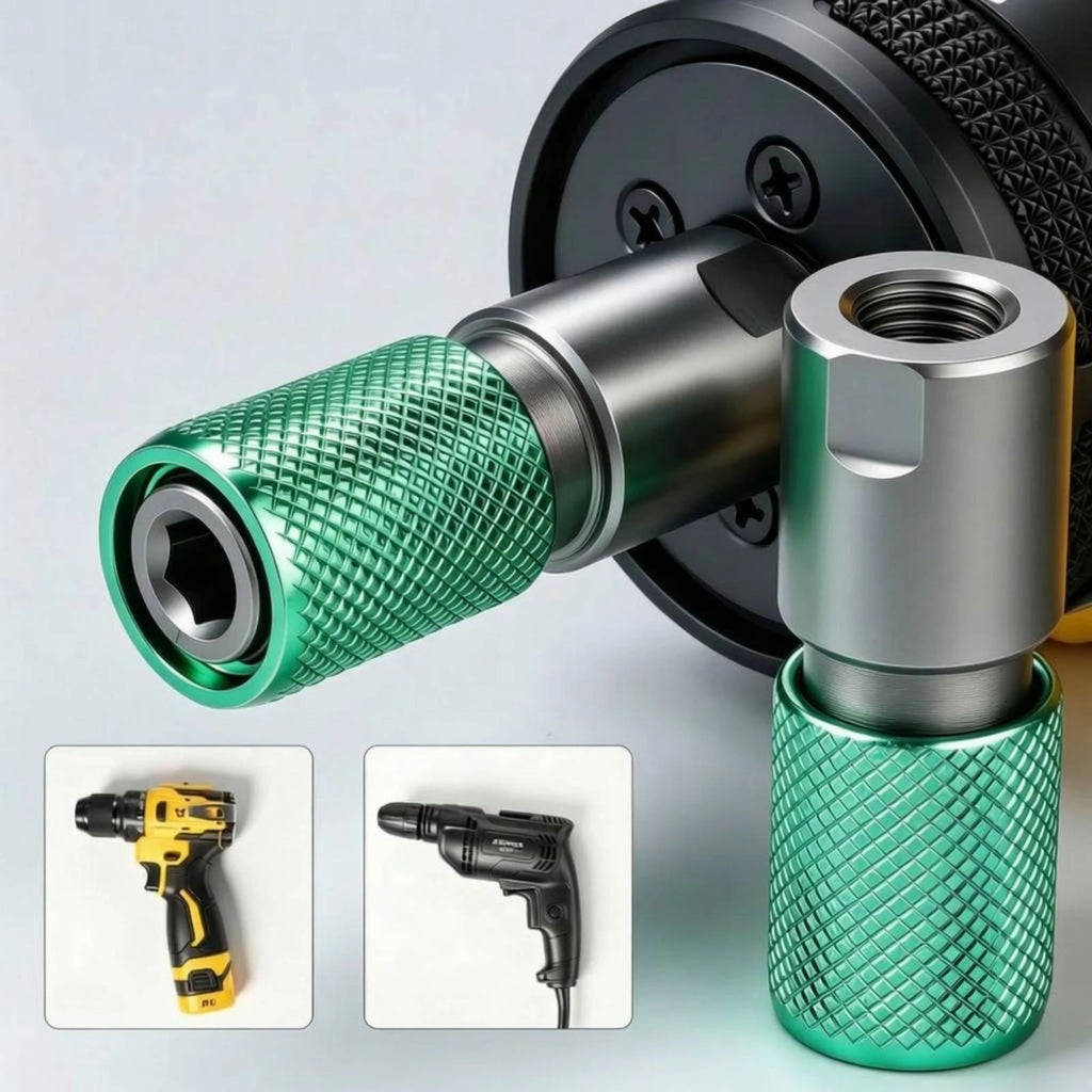 Hex Socket Adapter Quick Lock Self-Locking Drill Adapter Power Tool Accessory Metal