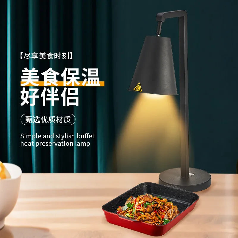 Catering food, cooked meat, barbecue, warm food lamp, food insulation table, fried food heating lamp