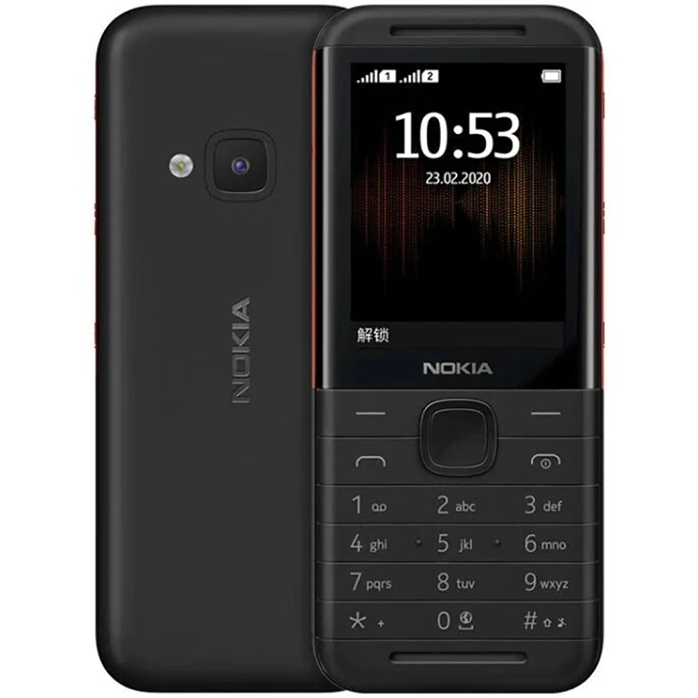 Nokia 5310 2020 Phone 2SIM Dual Stereo Music 1200mAh FM Radio 3.5mm Headphone Jack Bluetooth MP3 MicroUSB Nokia SparePhoneUnlock