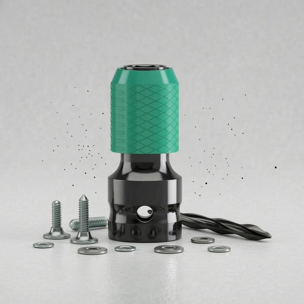 Telescopic Adapter Head Knurled Hex to Square Socket Adapter Tool Accessory High Force Long-Lasting
