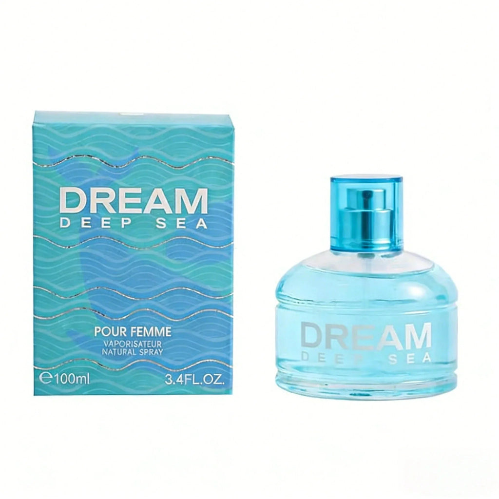 DREAM Deep Sea Eau De Parfum for Women, Fresh Aquatic Floral Fragrance Long Lasting Perfume Spray, Elegant Scent Gift for Ladies, 3.4 fl oz / 100ml