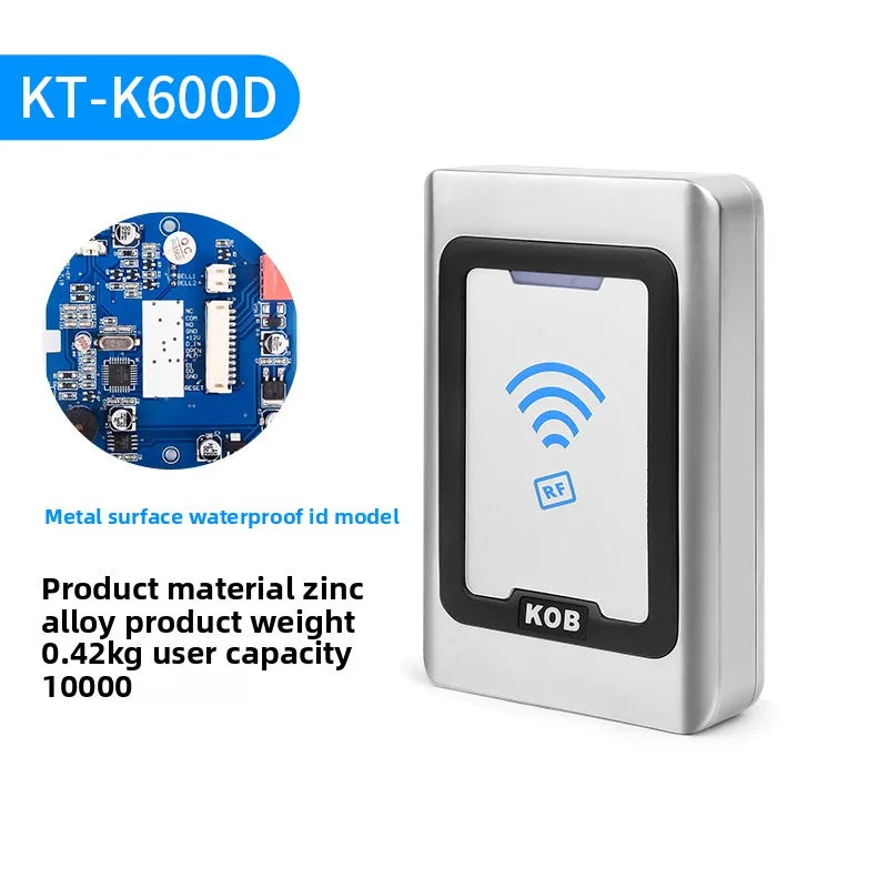 KOB outdoor ID/IC card swiping metal waterproof access control system outdoor host WG26 access control reader head