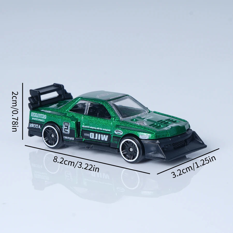 Alloy Car Model Simulation 1:64 Sliding Sports Car Racing Car Children's Toy Car Boy Gift Christmas Toy Gift Racing Car Ornament