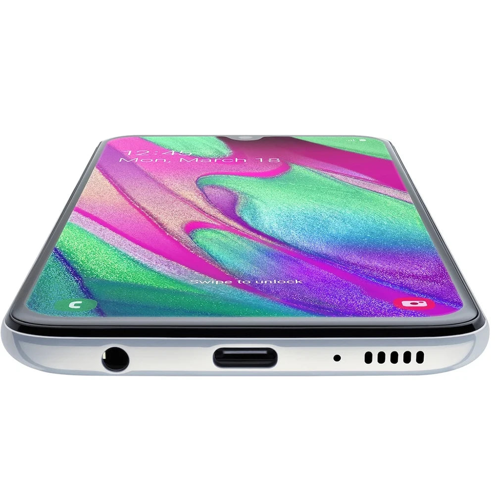 Refurbished Samsung Galaxy A40 Smart Android Phone Global Edition 2SIM 5.9-inch AMOLED 25MP Samsung Smartphone 3100mAh 15WUnlock