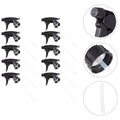 10Pcs Black Adjustable Trigger Spray Nozzles - Replacement Spray Bottle Heads for Standard 28/400 Neck Bottles,Garden & Cleaning