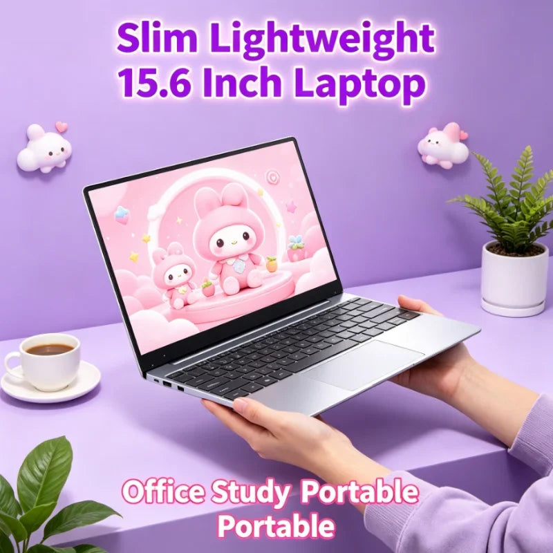 Business Portable Lightweight 15.6 Laptop Intel 6500Y 32GB RAM 2TB SSD 5000mAh Windows 11 Backlit Keyboard