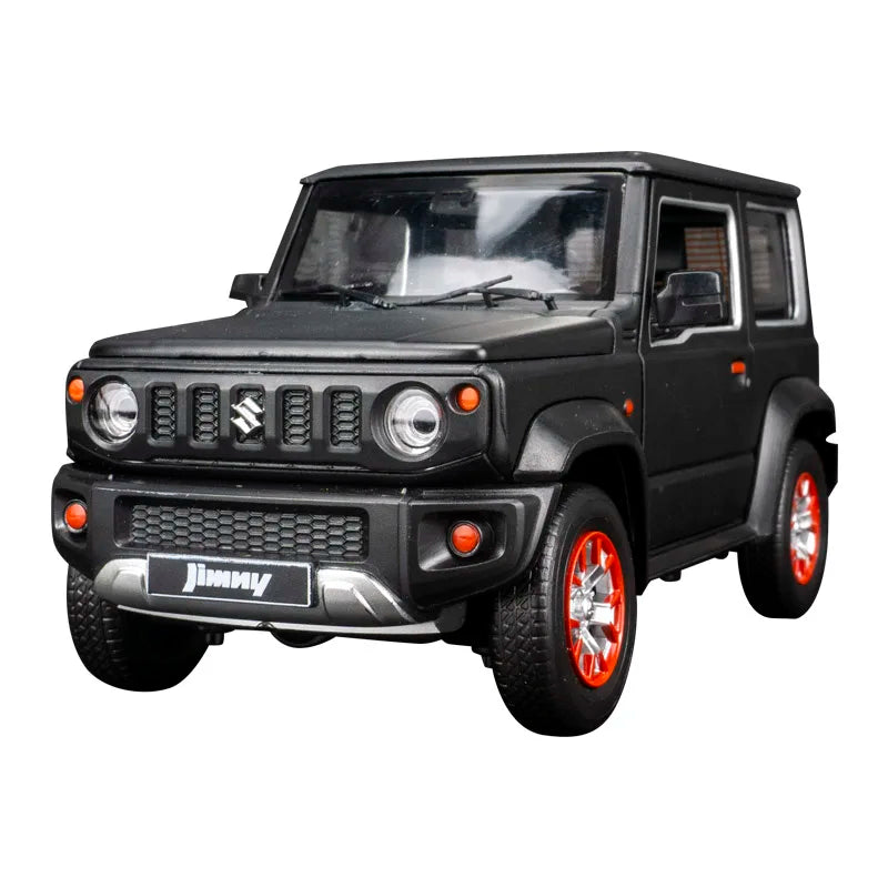 CCA 1:18 simulation Suzuki Jimny alloy off-road vehicle model doors and engine hood, trunk can be opened has sound and lighting