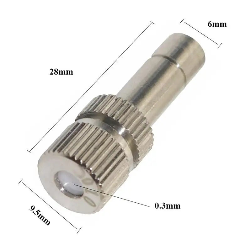 0.3mm Connect With 6.35mm Pipe 4 Head Garden Watering Reptile Fogger Mister With Quick Connecting Nozzle