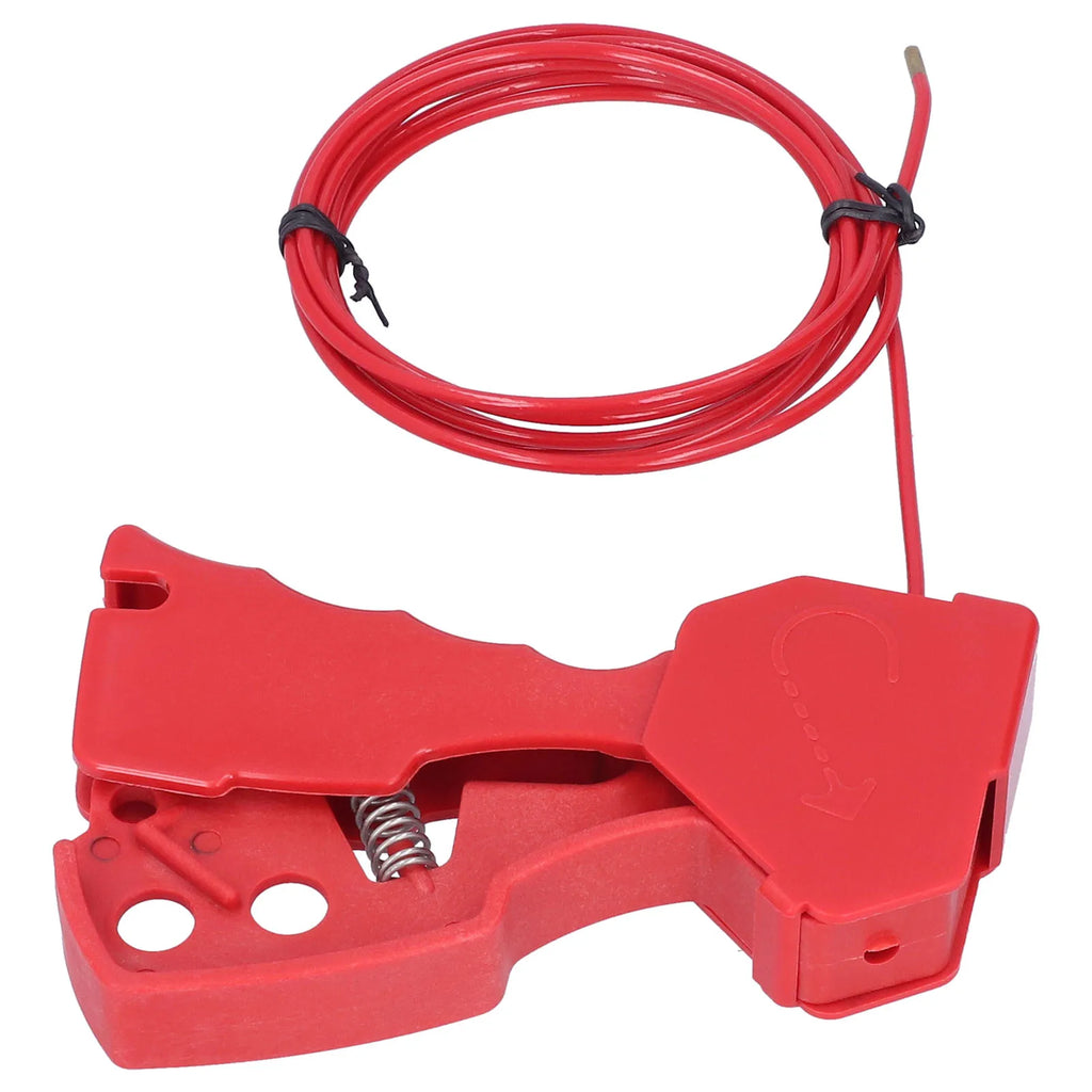 High Temp Corrosion Resistant Nylon Adjustable Safety Cable Lockout With Steel Wire For Industrial Energy Isolation Locking