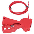 High Temp Corrosion Resistant Nylon Adjustable Safety Cable Lockout With Steel Wire For Industrial Energy Isolation Locking