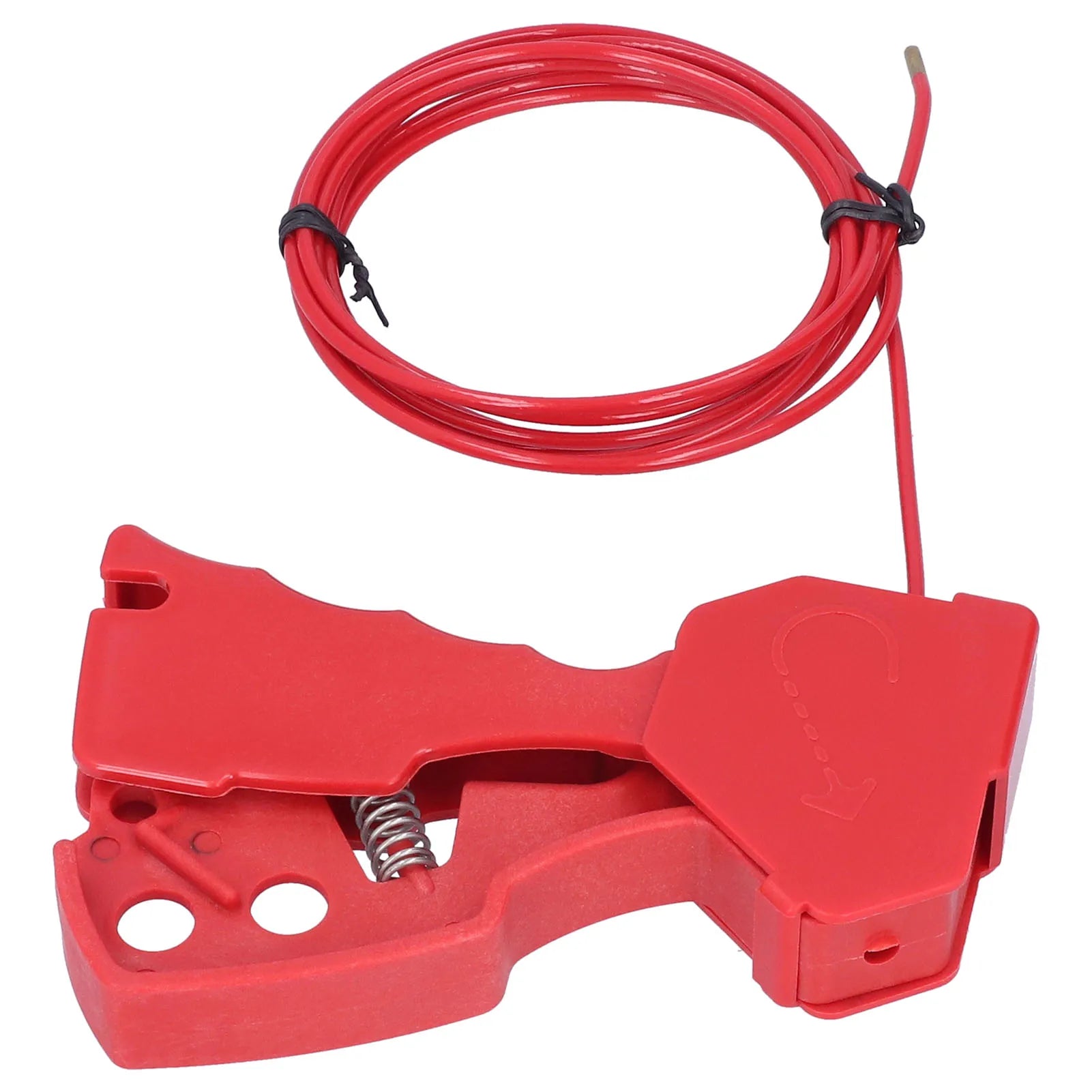 High Temp Corrosion Resistant Nylon Adjustable Safety Cable Lockout With Steel Wire For Industrial Energy Isolation Locking