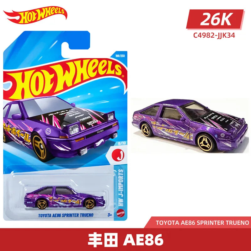 Hot Wheels C4982 2026K Batch 1:64 Diecast Car Ferrari BMW GTR Supra F1 Racing Mini Alloy Model Toy Collectible Gift For Kids
