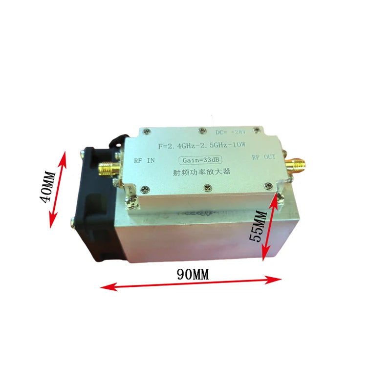 2.4GHz 10W PA Power Amplifier Module RF Module RF Amplifier Image Transmission Flight Control Extender