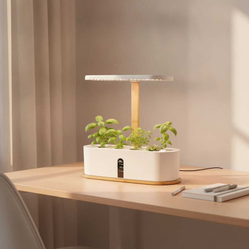 Hydroponic Planter with LED Grow Illumination areaSaving Indoor Hydroponic Garden Indoor Garden with LED Grow Light Fresh Slim