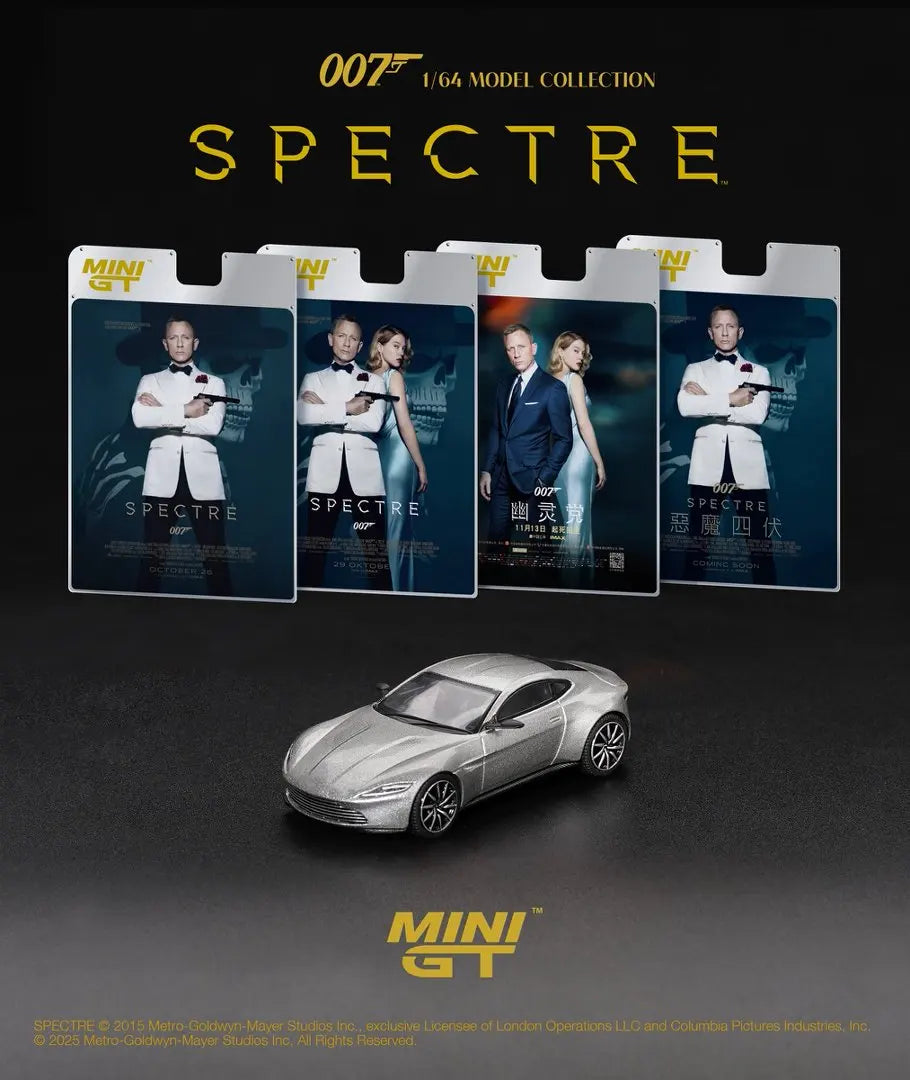 MINIGT 1/64 Aston Martin DB10 Spectre MGT00910-007 Cars Alloy Diecast Metal Model Kids Toys Boys