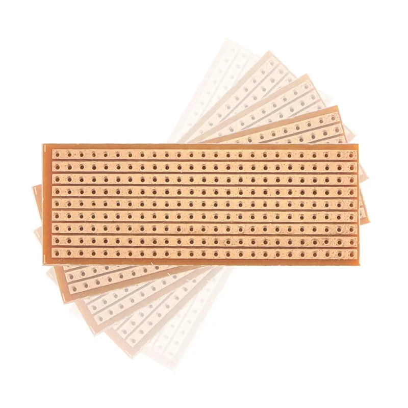 5/10pcs PCB Board 2.5x6.4cm Single Side PCB Board DIY Universal Experiment Matrix Circuit Board Single Row Continuou Hole