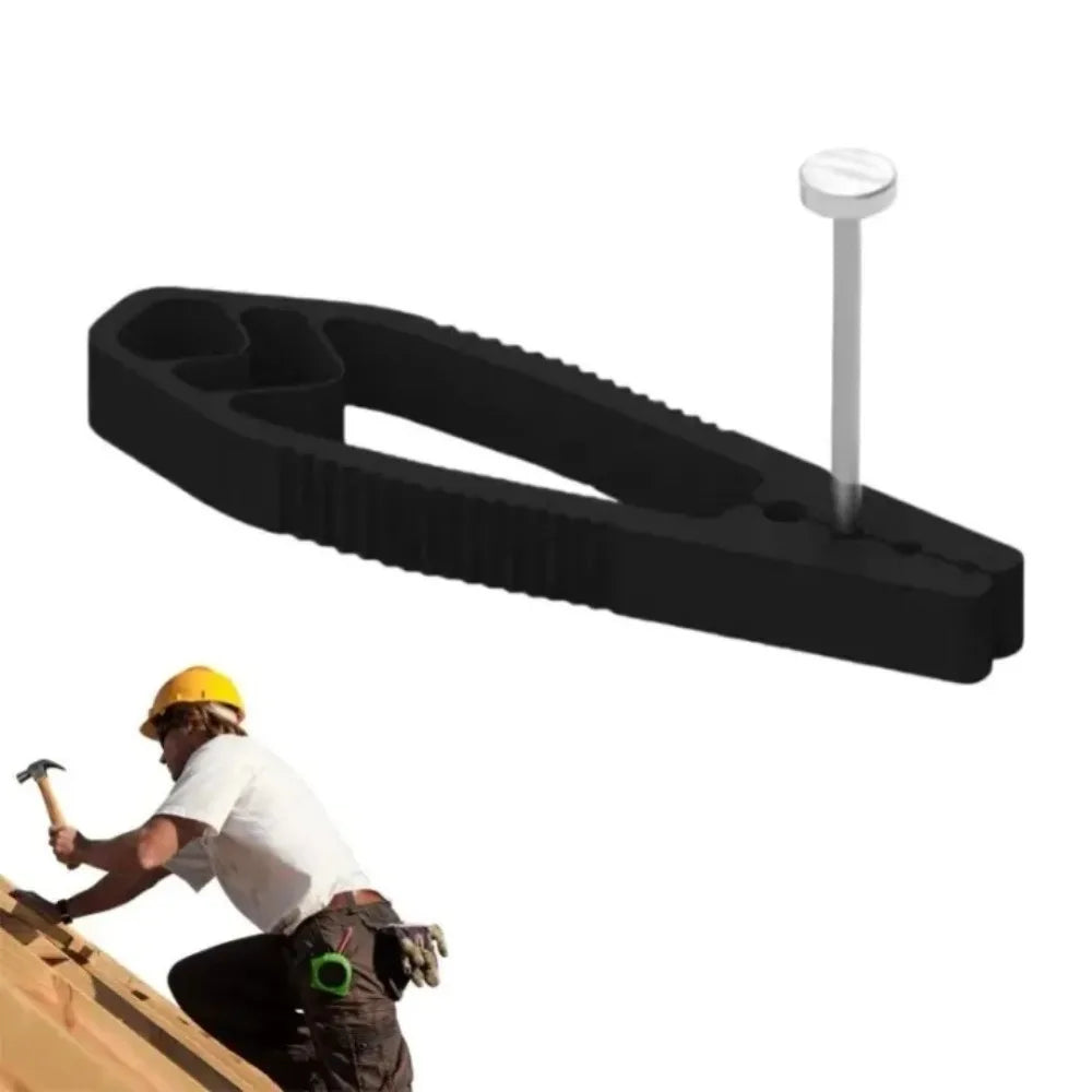 Portable Nail Fixer Tool Plastic Woodworking Nail Fixer for Safe Hammering Woodworking Home Repair Protect Fingers One Hand Use