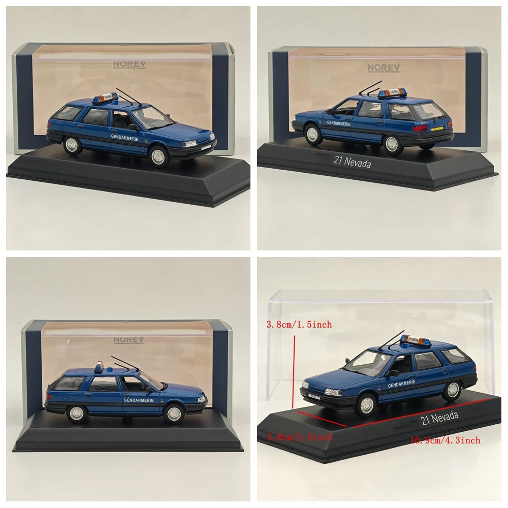 Norev 1/43 21 R21 Nevada Pompiers Firefighters - VTULE/Police Nationale/Station Wagon Douanes/SAMU 10/Gendarmerie Diecast Car