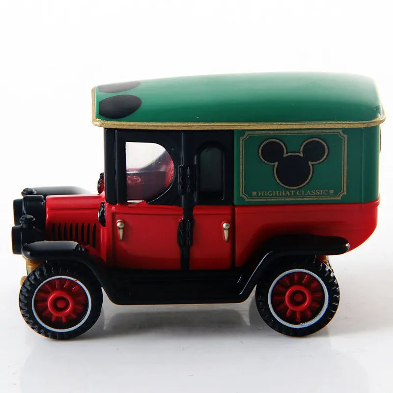 Original TAKARA TOMY Dream Tomica Disney DM-01 Mickey Mouse High Hat Classic Roadster 1/64 Diecast Alloy Model Car Collectible G