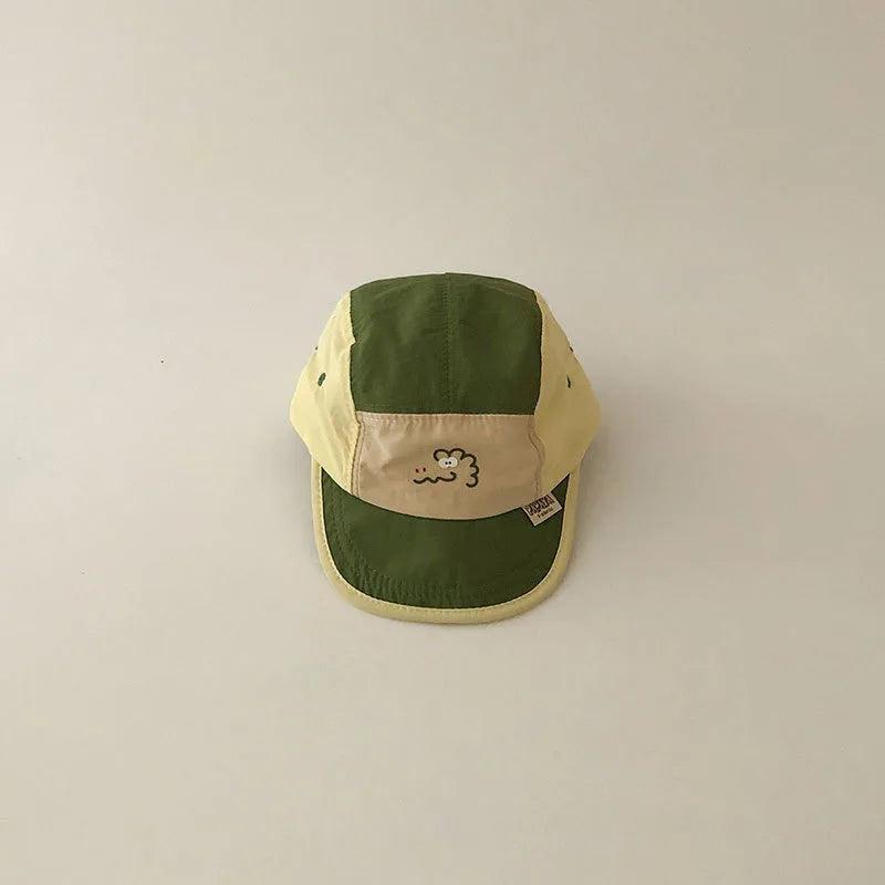 Summer Quick Dry Hat for Baby Letter Embroidery Baseball Cap Kids Boy Girl Adjustable Sunscreen Thin Sport Hats