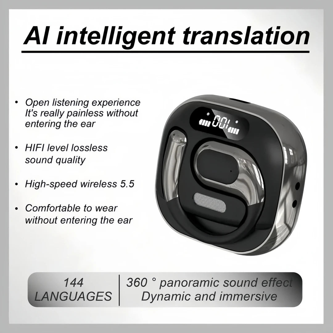 Translation Earbuds Real Time - AI 144 Language Translator Earbuds, Audifonos Traductores Inglés Español,