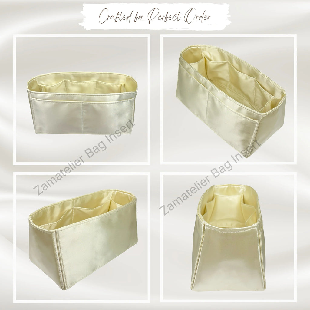 Custom Made Silk Insert for Birkin 30/20/25/35/40/45/50 Bag, Premium Purse Organizer Satin Organiser, Liner Base Shaper Protect