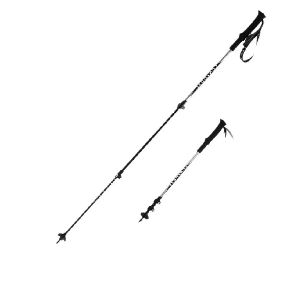 Single Carbon Fiber Trekking Pole Lightweight Telescopic Hiking Stick Adjustable Walking Pole 160g Outdoor Camping Travel Gear