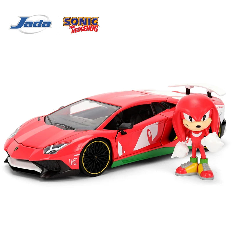 JADA 1:24 Diecast Model Sonic the Hedgehog Lamborghini Aventador SV JD36264